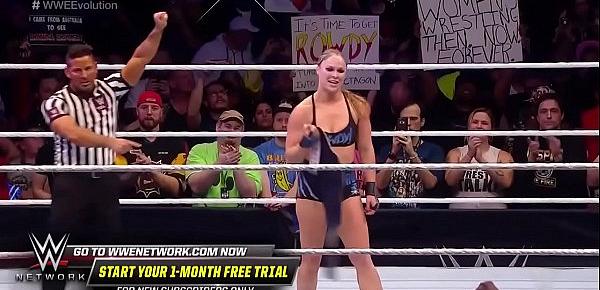  Ronda Rousey vs Nikki Bella. Evolution 2018.